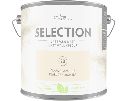 Väggfärg SELECTION Style Color Premium Alhambrapärlor 2,5L Väggfärg SELECTION Style Color Premium Alhambrapärlor 2,5L