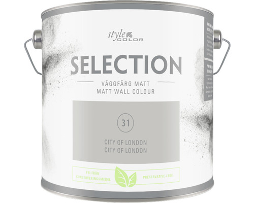 Väggfärg SELECTION Style Color Premium City of London 2,5L-0