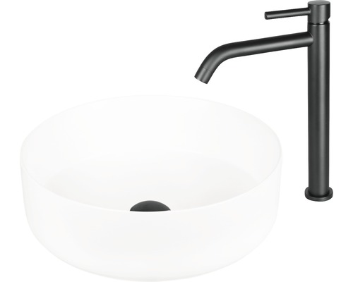 Tvättställ med tvättställsskål och blandare