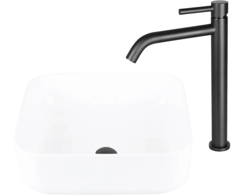 Tvättställ och blandare för badrummet