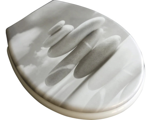 Toalettsits med stendekor