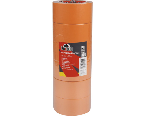 Maskeringstejp ROXOLID PVC Orange 50mm 33m 6-pack