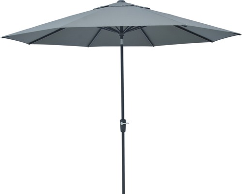 Parasoll SOLUNA Ø300cm polyester (PES) mörkgrå Parasoll SOLUNA Ø300cm polyester (PES) mörkgrå