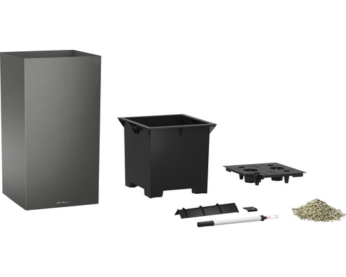 Blomkruka med bevattningssystem och tillbehör