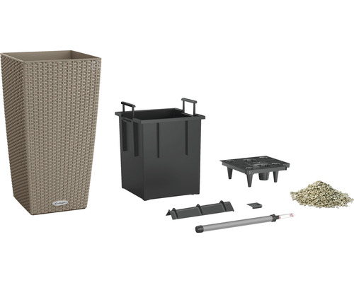 Blomlåda med bevattningssystem och tillbehör