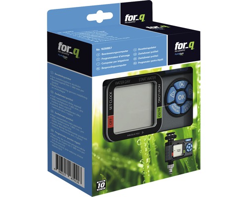 For-q bevattningsdator i produktförpackning