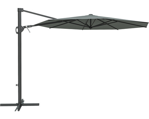 Hängparasoll SOLUNA Beaujeu Ø300cm H248cm mörkgrå Hängparasoll SOLUNA Beaujeu Ø300cm H248cm mörkgrå