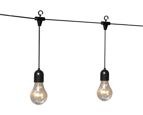 Ljusslinga med glödlampor för utomhusbruk