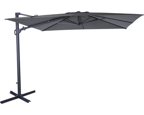 Hängparasoll SOLUNA Orléans 300x300cm mörkgrå Hängparasoll SOLUNA Orléans 300x300cm mörkgrå