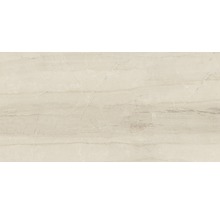 Prov på en beige keramisk platta med marmorlook
