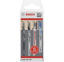 Bosch sticksågblad set, 15 stycken, trä och metall