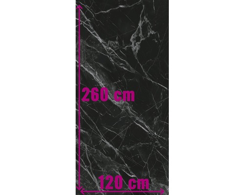 Dekorativ platta i marmorlook, 260 centimeter hög och 120 centimeter bred