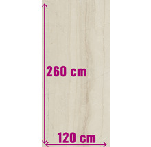 Kakel med måtten 260 cm gånger 120 cm