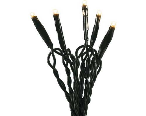 LED ljusslinga med mörk kabel