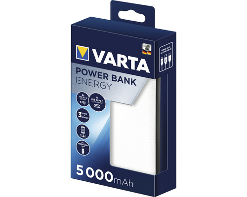 Varta Powerbank Energy med 5000 mAh i förpackning