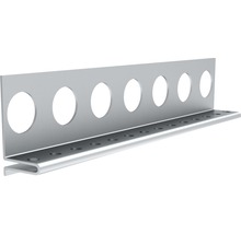 Aluminiumkantprofil med hål