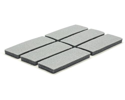 Sex möbelglidare av filt