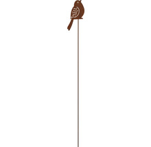Dekorationsstav LAFIORA fågel sittande 70cm