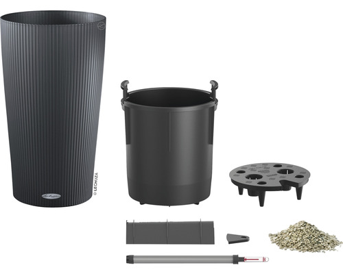 Lechuza Classico LS 43 komplett set inklusive insats, vattennivåindikator och substrat