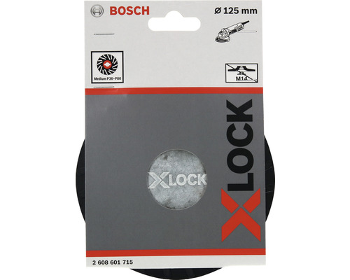 Bosch X-Lock lamellslipskiva, korn P36 till P80, diameter 125 millimeter