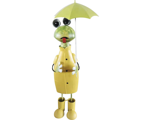 Dekorationsfigur LAFIORA Groda med paraply gul 45cm-0