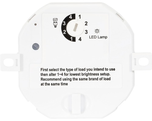 Dimmer för LED-lampa med justering av ljusstyrka