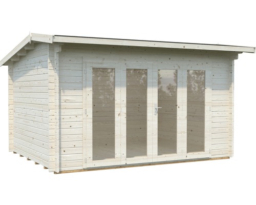 Trädgårdshus i trä med dubbeldörr