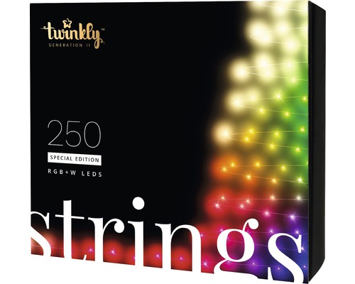 Ljusslinga TWINKLY 250 LED-lampor med wifi och appstyrning Generation II flerfärgad Ljusslinga TWINKLY 250 LED-lampor med wifi och appstyrning Generation II flerfärgad