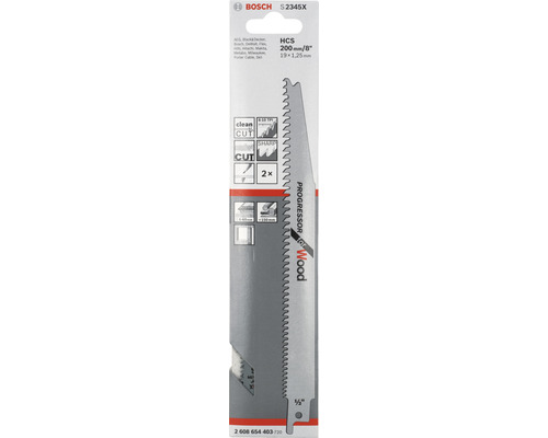 Bosch S 2345 X tigersågblad, 200 millimeter
