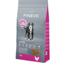 Finevo Junior hundtorrfoder med kyckling, 3 kg förpackning