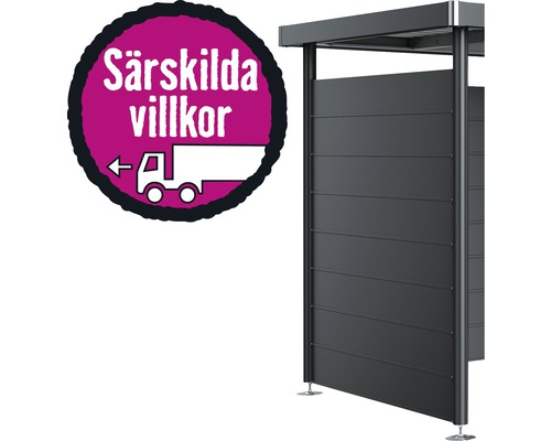 Metallcykelförråd med speciell leveransservice