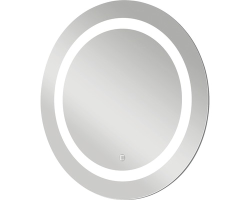 Rund spegel med LED-belysning
