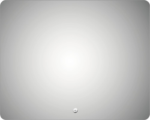 Rektangulär spegel med rundade hörn