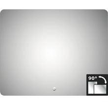 Badrumsspegel DSK LED-belysning Silver Moon 80x100cm IP24