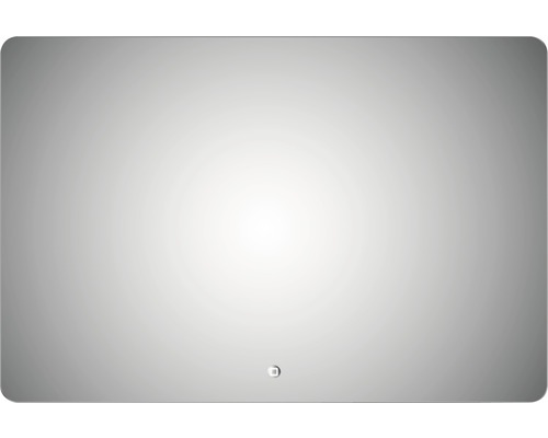 Rektangulär spegel med rundade hörn