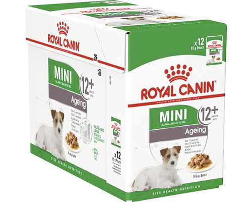 Royal Canin Mini Ageing 12 plus hundfoder, 12 gånger 85 grams förpackning