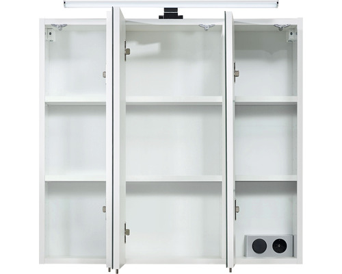 Spegelskåp med belysning och eluttag