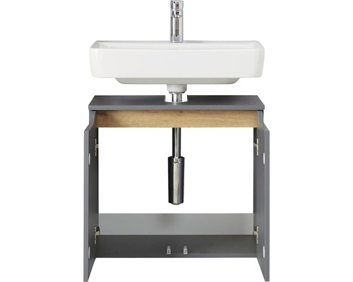 Tvättställskombination med öppet underskåp och handfat