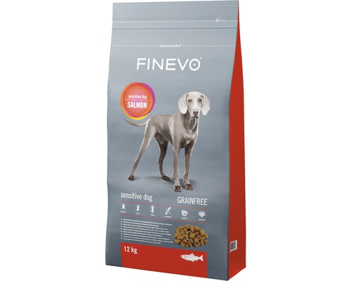 Hundmat FINEVO Sensitive Dog lax spannmålsfritt 12kg Finevo torrfoder Sensitive Dog Lax, 12 kg