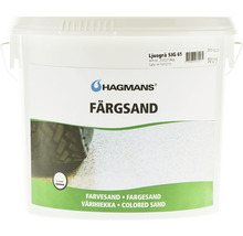 Hink med grå Hagmans färgsand för golv