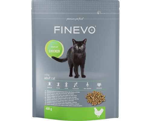 Kattmat FINEVO Adult Cat kyckling 0,4kg-0