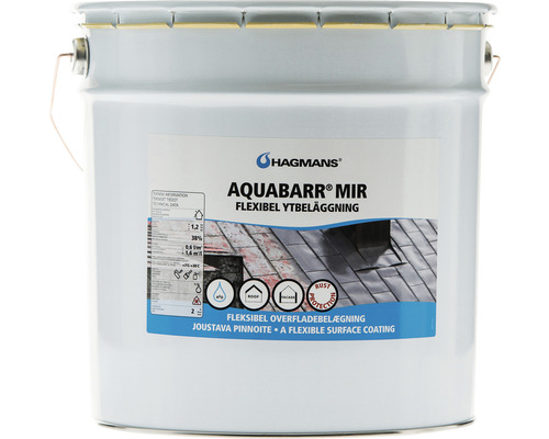 Ytbeläggning HAGMANS Aquabarr MIR Bas B vit 3,72L Hink Hagmans Aquabarr MIR flexibel ytbeläggning