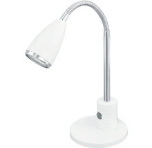 Vit bordslampa med flexibel arm