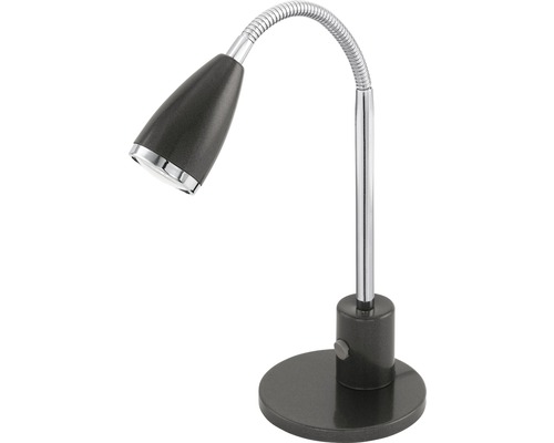 Skrivbordslampa EGLO Fox LED antracit/krom Skrivbordslampa med flexibel arm