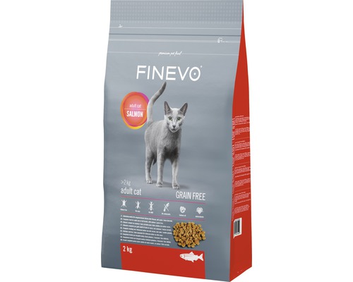 Kattmat FINEVO Adult Cat lax spannmålsfritt 2kg