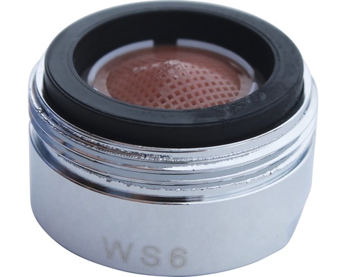 Sparventil Regaspar 6l/min utv. M24x1 mm Kranluftare i metall med sil