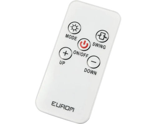Eurom fjärrkontroll för att styra olika enhetsfunktioner