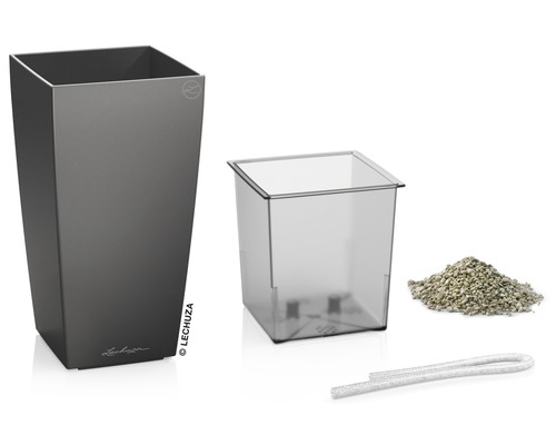 Lechuza Classico 43 blomkruka med bevattningssystem, planteringsinsats, vattennivåindikator och lecakulor