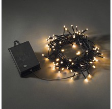 Batteridriven ljusslinga med varmvita LED-lampor