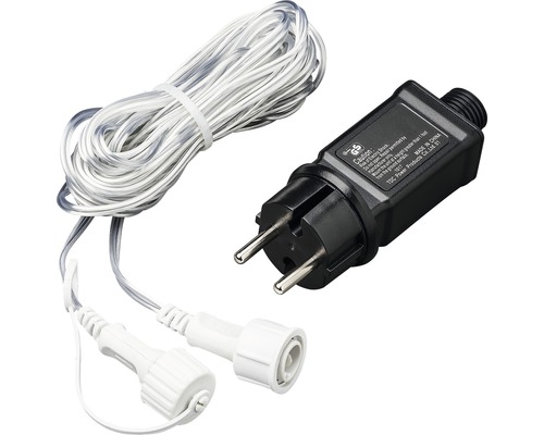 Strömförsörjning med matningskabel för ljusslingor